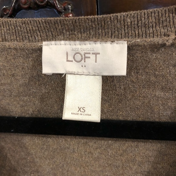 Ann Taylor Loft Brown Half Sleeve Cardigan - Picture 4 of 4